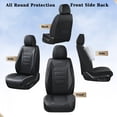 thumbnail image 4 of Fundas de Asiento Coverado SCU21 Juego Completo Cuero Napa Universal Impermeable, 4 of 5