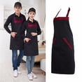 thumbnail image 3 of Yesbay Long Man Women Waist Apron with Pocket Catering Chef Waiter Bar Waterproof,Apron-Red, 3 of 6