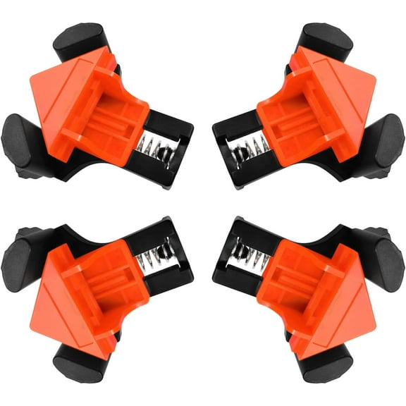 4PCS Corner Clamps, 90° Angle Presses for Woodworking, Frame Clips for Picture Frames, DIY Hand Tools