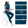 thumbnail image 4 of Pet Hospital  Soft & Breathable Scrub Set for Nurses & Dental Assistants  Anti-Wrinkle & Functional with Multiple Pockets, 4 of 6