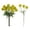 Yellow, variant on Dandelion Bouquet for Indoor Elegant Wedding Style 5 Piece Courtyard Door Display 5PCS,9.85 in,Green grass