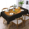 thumbnail image 2 of XMXT Polyester Rectangle Tablecloth, Halloween Pumpkin Man Waterproof Table Cloth Home Dinner Decor Table Cover for Holiday Party, 54 x 72 inches, 2 of 9