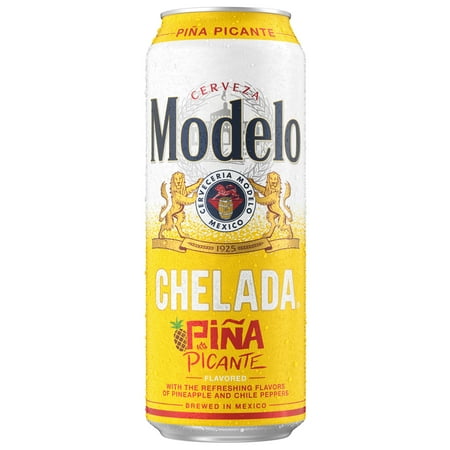 Modelo Chelada Piña Picante Mexican Import Flavored Beer, 24 fl. oz. Single Beer Can, 3.5% ABV