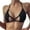 Black, variant on Women's Triangle Bikini Top Push up Padded Halter String Bathing Suits Top(Black,L)