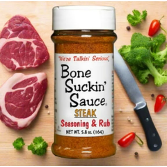 Bone Suckin' Condimento y Condimento Bistec, 5.8 Onzas