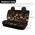thumbnail image 4 of CHAQLIN Flower Non-Slip Car Back Seat Covers for Interior Auto, Dustproof Car Seat Covers Back Seat Stretch Rear Bench Seat Cover, 4 of 7