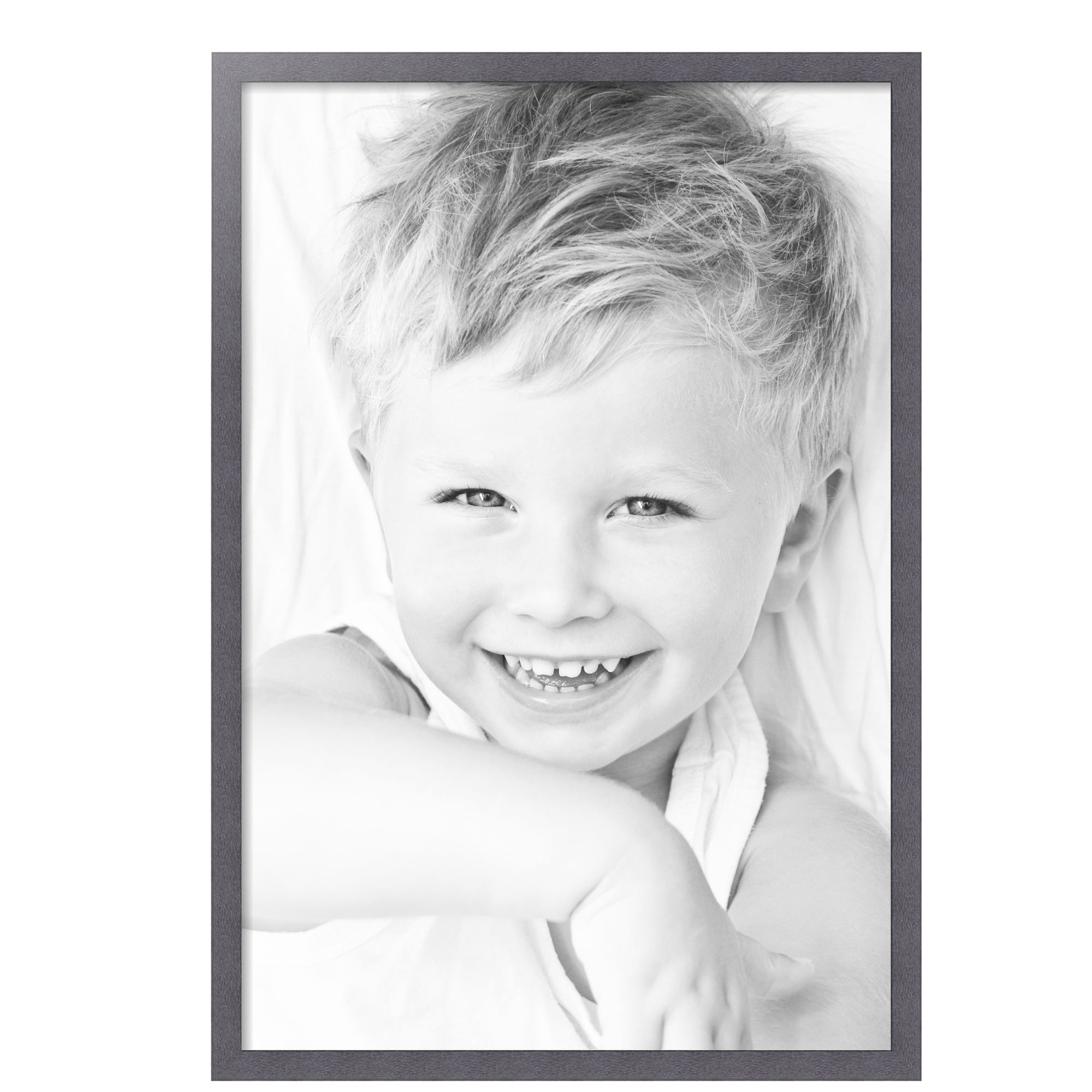 ArtToFrames 27x40 inch Tungsten Picture Frame, Gray MDF Poster Frame (4640)