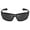 Black | Smoke, variant on Wrap Around Polarized Sports Sunglasses for Men Women TR90 Frame Driving Running Fishing Sun Glasses