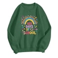 thumbnail image 4 of Xuyuer Women 100 Days of School Sweatshirt: Funny Teacher Shirts School Teaching Long Sleeves Teachers Gifts Tops Teacher Graphic T-Shirts School Days Tee Tops, 4 of 6