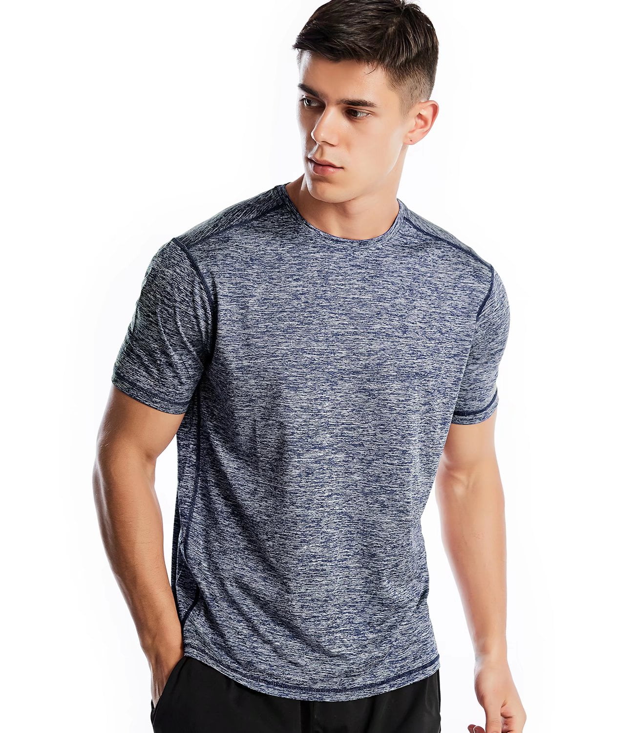 Mens Athletic Shirts Short Sleeve Quick Dry - Walmart.com
