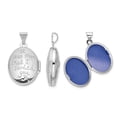 thumbnail image 3 of Collier Pendentif Médaillon Ovale en Argent Sterling Coucher de Soleil avec Chaîne, 3 of 4