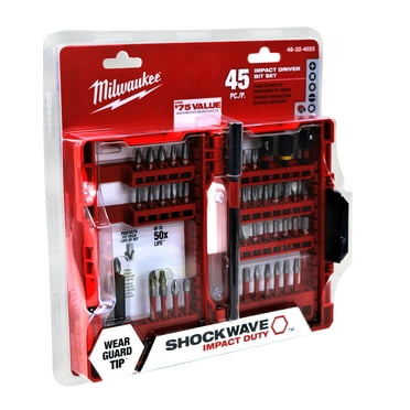 Milwaukee 48-32-4023 Shockwave Impact Duty 45 Piece Heavy Duty Driver Bit Set