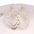 thumbnail image 2 of RSAMD Gold Filigree Hollow Metal Open Chandelier Drop Earrings for Women Jewelry-Rose Gold, 2 of 2