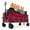 red, variant on Danolapsi Foldable Wagon for Beach, Extra Large Collapsible Foldable Wagon for Camping, All Terrain Beach Wagons Extended with Cup Holders,460 lbs Capacity