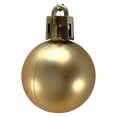 thumbnail image 4 of 1 Inch Shiny, Matte & Glitter Gold & Pink Christmas Ball Ornaments 24 Piece Set, 4 of 10