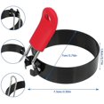 thumbnail image 2 of Juego de 4 anillos antiadherentes de acero inoxidable con asas plegables para huevos fritos, 2 of 5