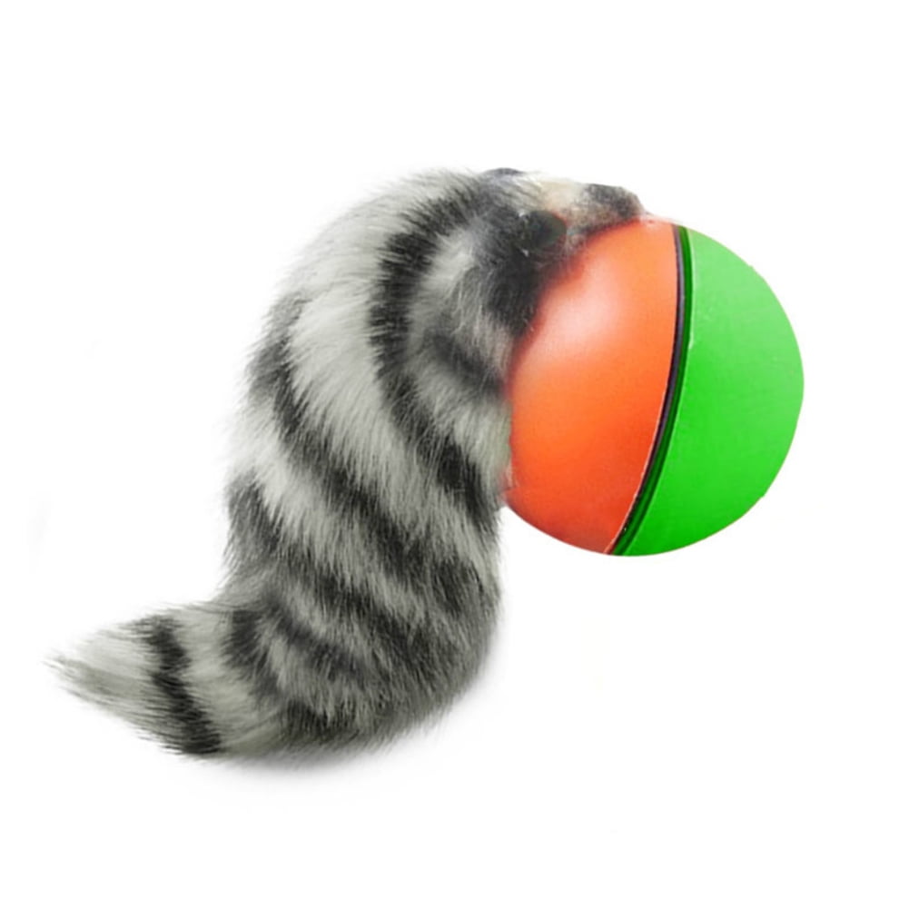 with furry weasel on rolling ball fun toy for pets NEW IN BOX Weazel Ball 