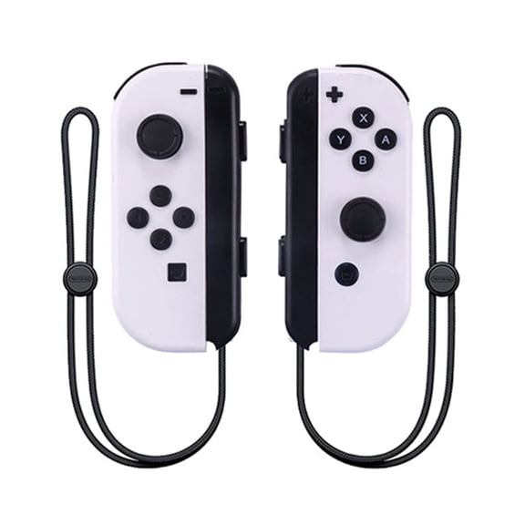 Supports NFC and Ring Fit Adventure Switch Wireless Controllers with Hand Strap Replacement Wireless Gamepad Joy-con Buletooth (White)