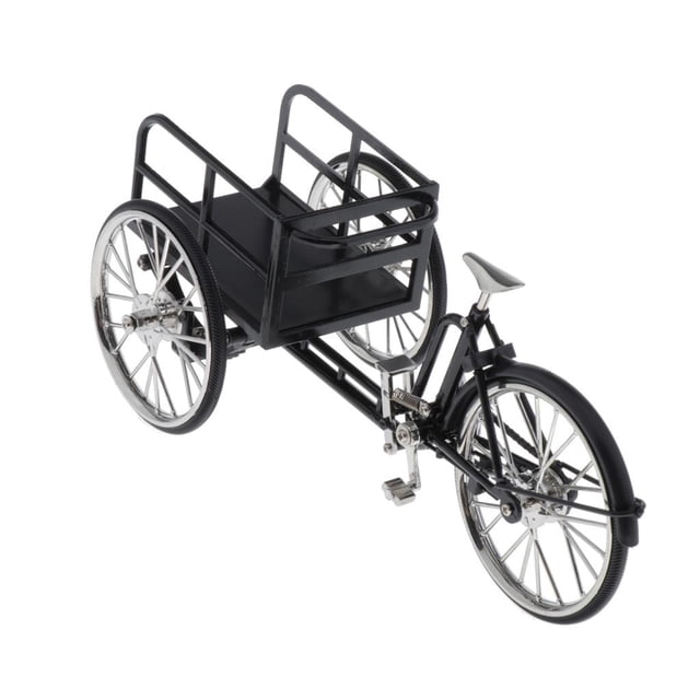 Metal Diecast Bike Modelo Novedad Juguetes Decoración De Escritorio Oranment Para Adultos ( Negro Hugo Mini Racing Bike Toy