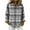 Gray-11, variant on Perfectbot Loose-Fit Long Sleeve Flannel Shirt for Women - Lightweight Plaid Button Down Collared Top