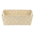 thumbnail image 7 of Home Basics Large Polyester Woven Strap Storage Bin With Handles, Ivory (6 Pack), 7 of 7