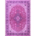 thumbnail image 1 of Ahgly Company Indoor Rectangle Medallion Purple Traditional Area Rugs, 5' x 8', 1 of 4