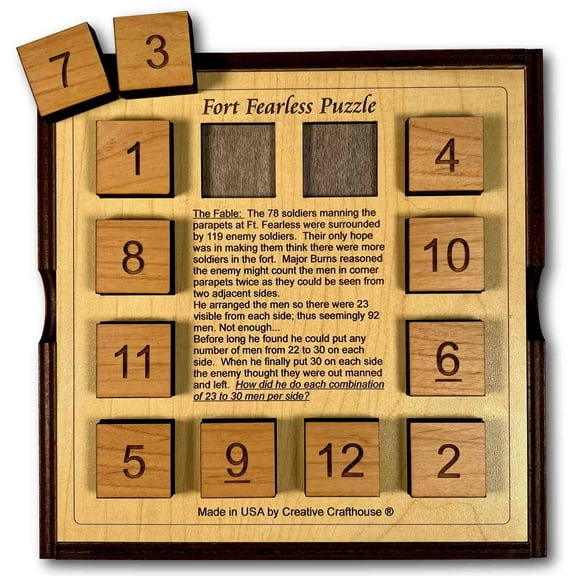 Creative Crafthouse Fort Fearless Wood Logic Puzzle Game