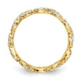 thumbnail image 2 of 14K Yellow Gold Ring Band Eternity Polished Infinity Shared U Prong Size 6 Diamond , Size 9, 2 of 4