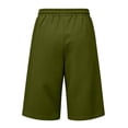 thumbnail image 5 of Men's Baggy Sweat Shorts Solid Y2k Shorts Casual Under Knee Shorts 3/4 Gym Shorts with Big Pockets, 5 of 7