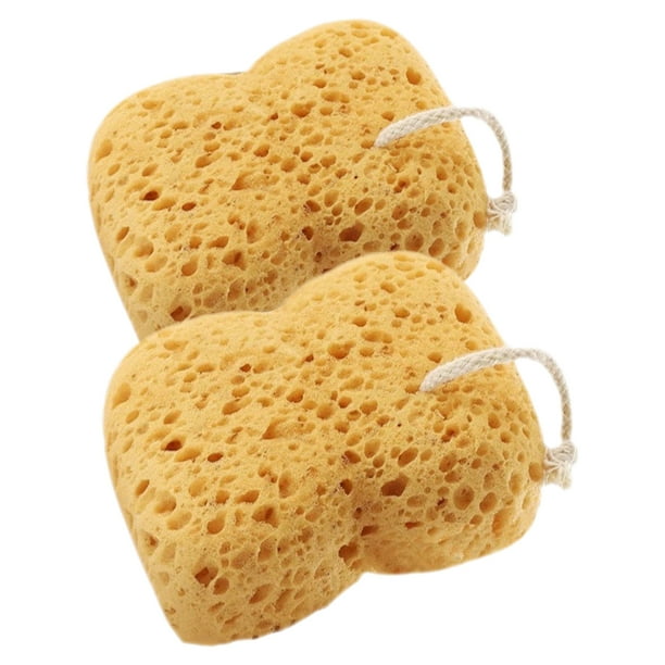 esponjas de panal para ducha y exfoliación corporal cómoda. Esponjas de baño para hombres y mujeres.