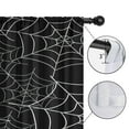 thumbnail image 4 of 2 Pack Halloween Window Treatment Panels with Scary Horror Ghost and Cobweb Artwork,52x84in long Curtains Set, 4 of 5