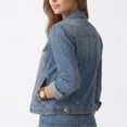 thumbnail image 4 of Livrdious Womens Classic Denim Jackets Button Down Long Sleeve Casual Jean Jackets for Women with Pockets, 4 of 7