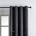 thumbnail image 5 of MANGATA CASA Kids Star Blackout Curtains Grommet Thermal 2 Panels for Bed Room,Cutout Galaxy Window Curtain Darkening Drapes for Nursery Living Room(Dark Gray 52x84in), 5 of 6