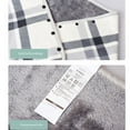 thumbnail image 3 of Toystoory Suave y cálida sudadera de lana para TV, manta para mujer, estancia en interiores, amplia aplicación, regalos de poliéster Toallas y Paños gris blanco, 3 of 6