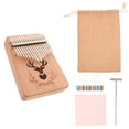 thumbnail image 4 of Miangastore 1Set Thumb Piano Portable Kalimba 17 Keys Hand Piano Simple Musical Instrument, 4 of 9