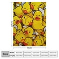 thumbnail image 4 of JEUXUS  Cute Rubber Ducky Throw Blanket Warm Ultra-Soft Micro Blanket for Bed Couch Living Room, 4 of 6