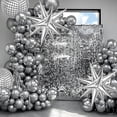 thumbnail image 4 of 112pcs Kit de Globos de Disco, Arco de Globos Plateados, Cortina Plateada, Estrellas y Esferas de Disco, Globos para Decoración de Fiestas Musicales, Globos de Cumpleaños, 4 of 4