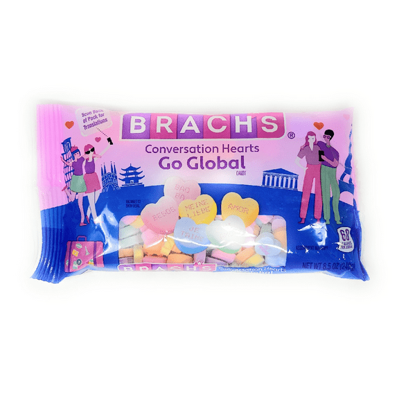 Brach's Go Global Conversation Hearts Candy Bag 8.5oz - 1 bag