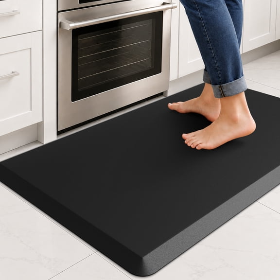 GALMAXS7 Kitchen Mat for Standing,Anti Fatigue Mats for Kitchen ,Non Slips Kitchen Rugs and Mats for floor 17.3"x28",Black