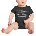 thumbnail image 2 of Dads Taken But My Uncle Is Cool And Single Funny Baby Bodysuit Newborn-24 Months, 2 of 5