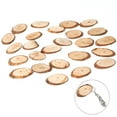 thumbnail image 1 of 25PCS Wood Slice Natural Oval Shape DIY Wood Embellishment Wood Piece, 1 of 10