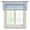 Blue, variant on Vintage Brown Semi Sheer Valance Curtains Modern Abstract Art Retro Minimalist Voile Valances Curtain Rod Pocket Small Window Treatment for Kitchen Bathroom Cafe 60"x18"