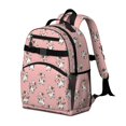 thumbnail image 2 of Cow and Star Pink Pattern Cute School Backpack Bag for School with Padded Back and Adjustable Shoulder Straps 15.25"x11.5"x5.25", 2 of 5