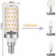 thumbnail image 3 of Bombillas LED duraderas, casquillo E14 de 16 W, equivalentes a halógenos de 120 W, luz blanca cálida no regulable, lámparas de ahorro de energía de 1600 lm para candelabros y más, distribución, 3 of 5