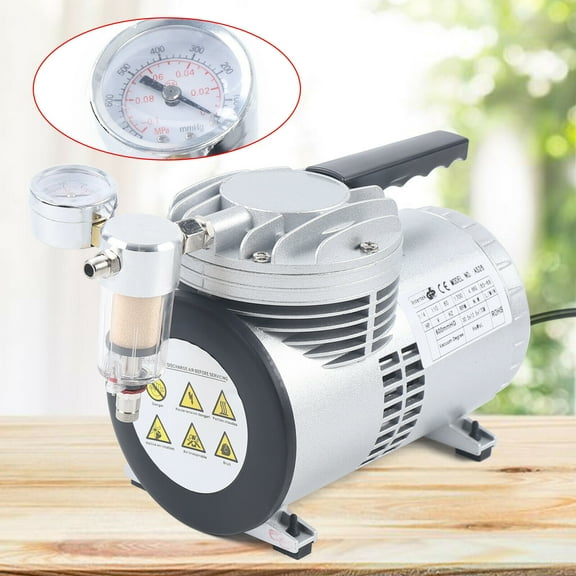 Oilless Diaphragm Vacuum Pump 1450/1700r.p.m Lab Oil Free Mute,Small Oil-Free HVAC Vacuum Pump