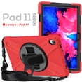 thumbnail image 6 of XYX Case for Lenovo Tab P11 Plus/Tab P11 11.0 inch Released 2021 with 360 Degree Rotating, Hand Strap, Shoulder Strap, Red, 6 of 7
