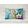 thumbnail image 4 of Carolines Treasures DAC1562PW1216 16 x 12 in. Unisex Orchids in Watercolor Fabric Decorative Pillow, 4 of 4