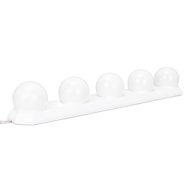 Bombilla Para Espejo De Tocador, 10 Niveles De Brillo 50000 Horas Fácil De Instalar 5 Luces LED Para Espejo De Tocador Pantalla Suave Para PC 5 Bombillas Regulables Para Salones