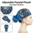 thumbnail image 5 of Scrub Caps Women Bouffant Scrub Hats Caps Nurses, Adjustable Working Cap Ponytail Pouch Tie Back Hats, 5 of 7