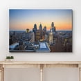 thumbnail image 3 of wall26 Canvas Print Wall Art Downtown Philadelphia Skyline at Sunset Architecture &amp; Maps Cityscape Photography Realism Global Scenic Colorful Multicolor for Living Room, Bedroom, Office - 16&quot, 3 of 5